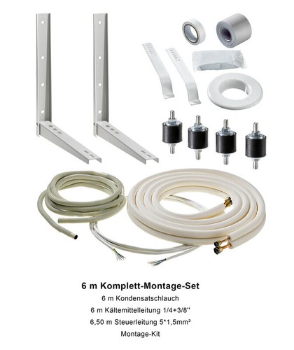 Komplett montageset - 6, m